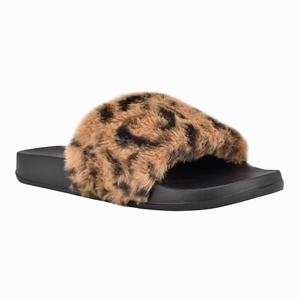 Nine West Stayhome Cozy Flat Slippers - Brown - Ireland (PT2013567)